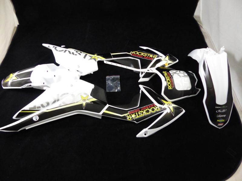 White CRF110 Pit Bike Front Number Board Plate – Fits STOMP Z3 KURZ CRF 110