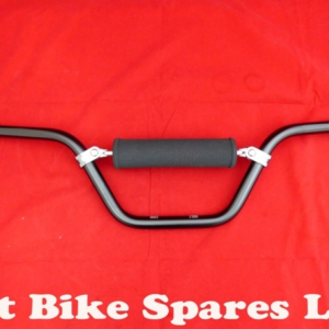 Heavy Duty Black Pro Type Pit Bike Handlebars. 5" Rise