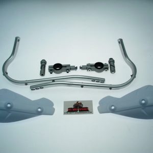 White Bark Buster Hand Guards. Reinforced Bar.