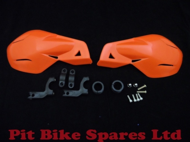 ORANGE EASY FIT UNIVERSAL PIT BIKE HANDGUARDS