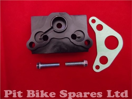 Black & Silver CNC Oil Cooler Take Off Plate - Image 2