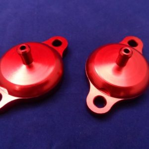 Red CNC Machined Breather Tappet Covers Big Valve Type