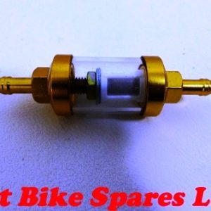 EE111 Gold In Line Fuel Filter For Pit Bike or Monkey Bike