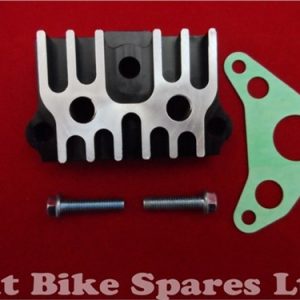 Black & Silver CNC Oil Cooler Take Off Plate
