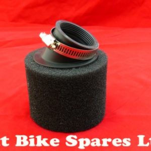 48-50mm Black Twin Foam Angled Air Filter For Pit Bike