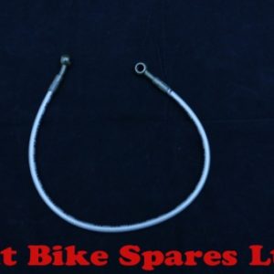 580mm Braided Rear Brake Hose. 10mm Banjo