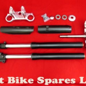 Black Upside Down Forks For Pit Bike 6.25" Frame 660MM