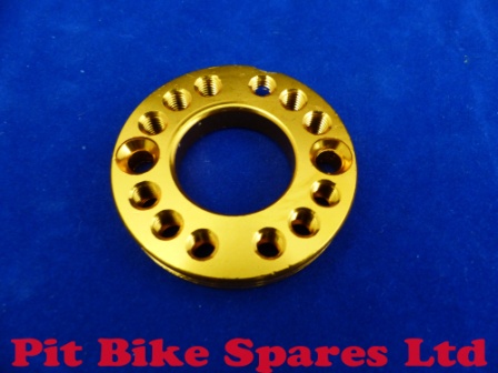 Gold Cnc Carb Spinner Plate. Multiple Manifold Position - Image 2