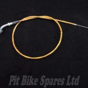 Gold Angled Throttle Cable For Pit Bike.