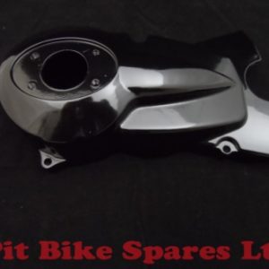 Black Flywheel & Front Sprocket Cover Type 2. Magneto Casing