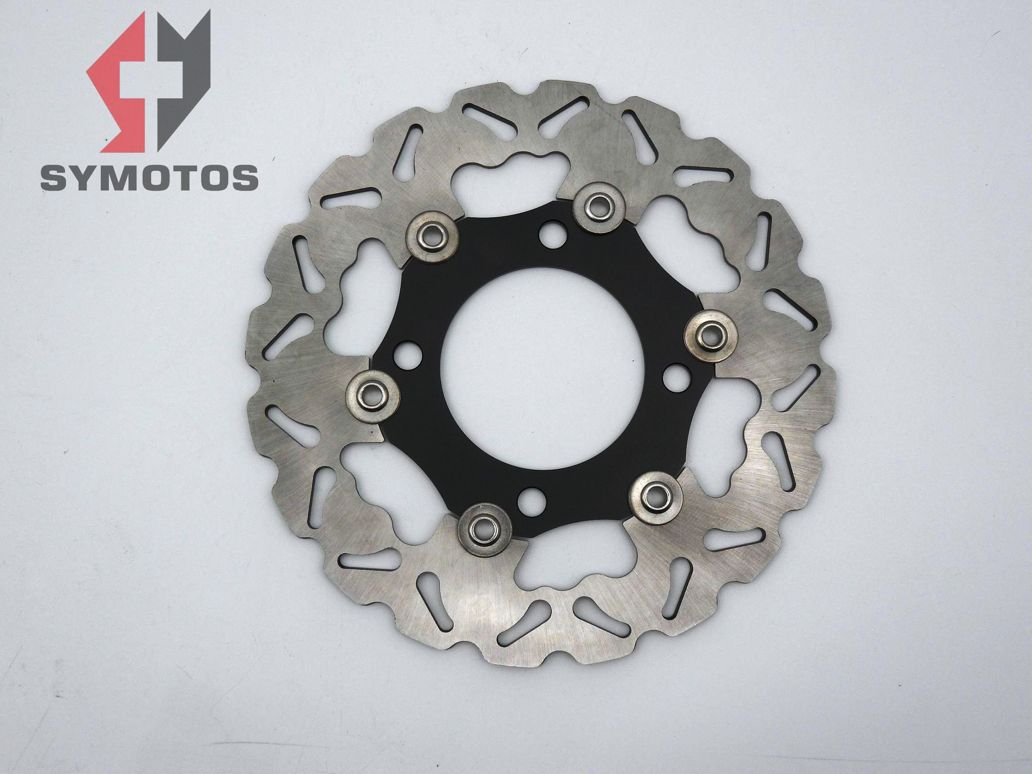 220mm SDG Razor Floating Brake Disc Black Hub - Image 2