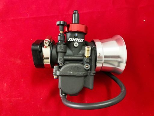 Nibbi PE26 Carb, Silver Velocity Stack & Sleeve Rubber - Image 2