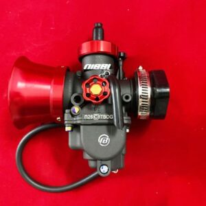 Nibbi PE26 Carb, Red Velocity Stack & Sleeve Rubber