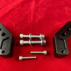 Black Matt Lockyer CNC Supermoto Peg Risers (No Pegs)