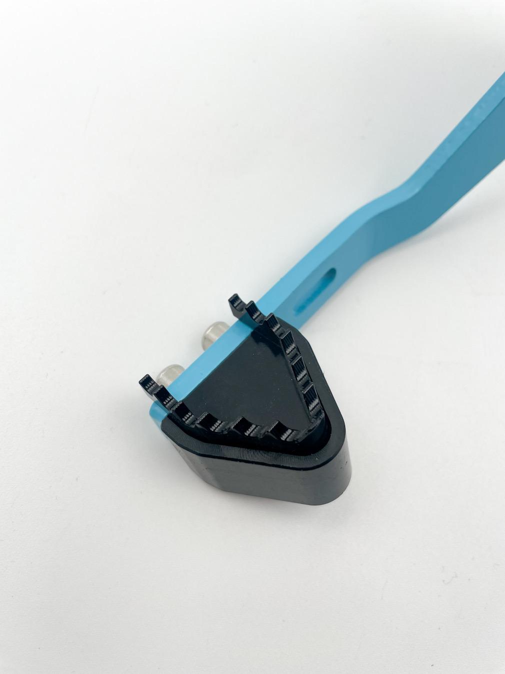 Blue Symoto Supermoto Brake Pedal For Pit Bike. Pedal & Slider Over Footrest - Image 2